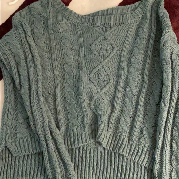 Wet Seal women’s cropped blue sweater - Picture 1 of 4